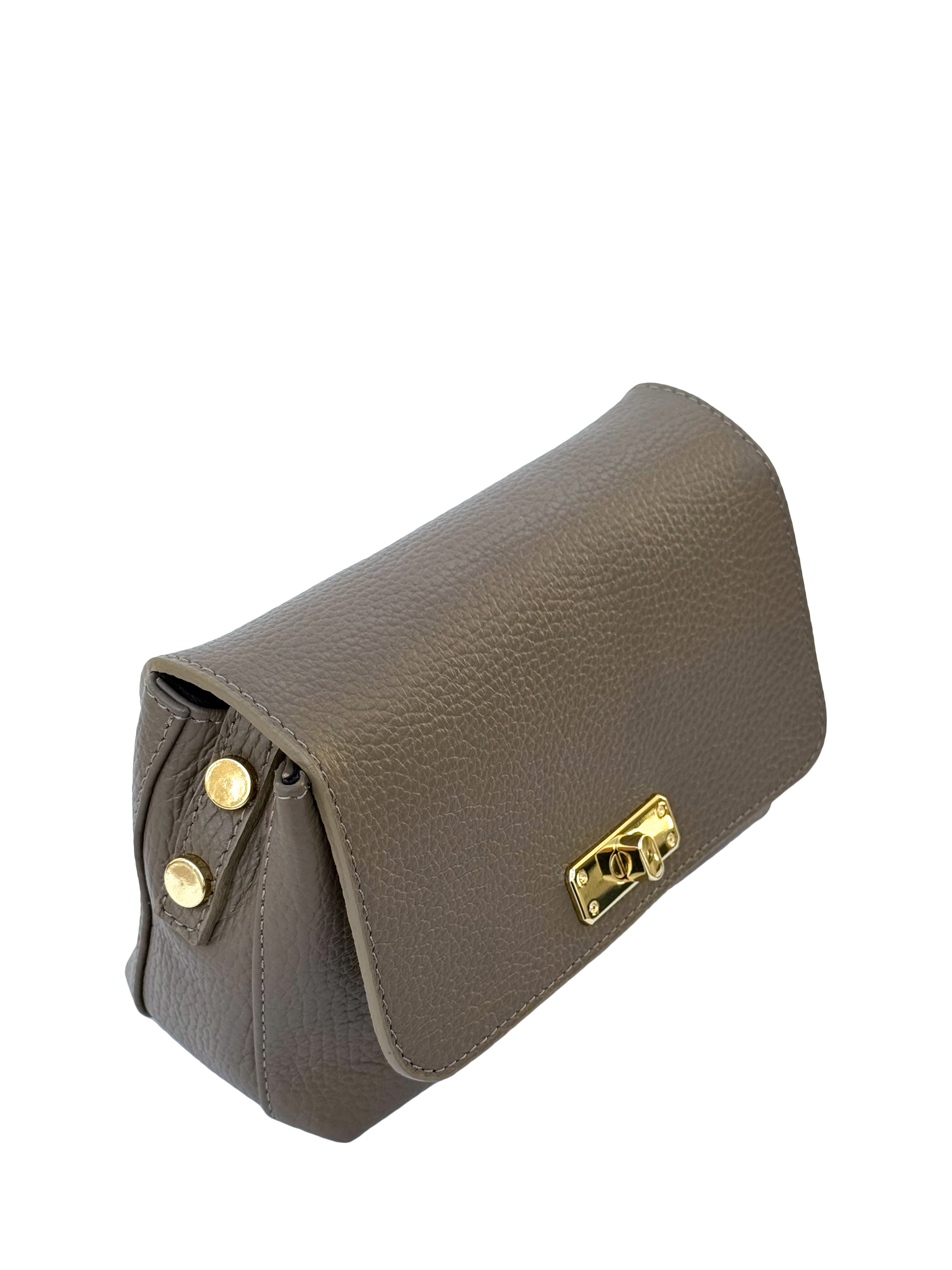 Product image 4 of 9, which shows Apatchy London The Maisie Leather Crossbody Bag, Mink
