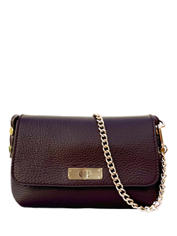 Apatchy London The Maisie Leather Crossbody Bag, Port