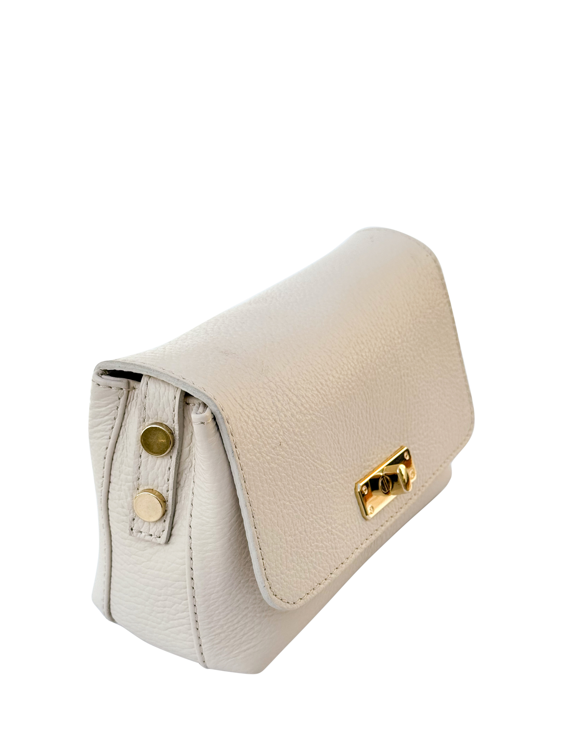 Product image 4 of 9, which shows Apatchy London The Maisie Leather Crossbody Bag, Stone