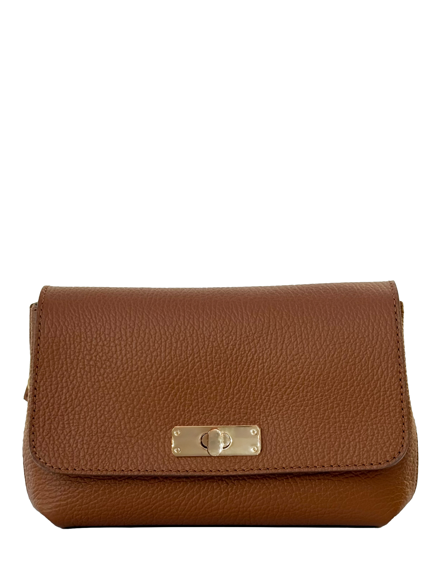 Product image 2 of 8, which shows Apatchy London The Maisie Leather Crossbody Bag, Tan