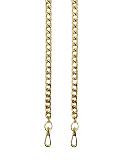 Apatchy London Slim Flat Shoulder Chain Strap, Gold, Gold