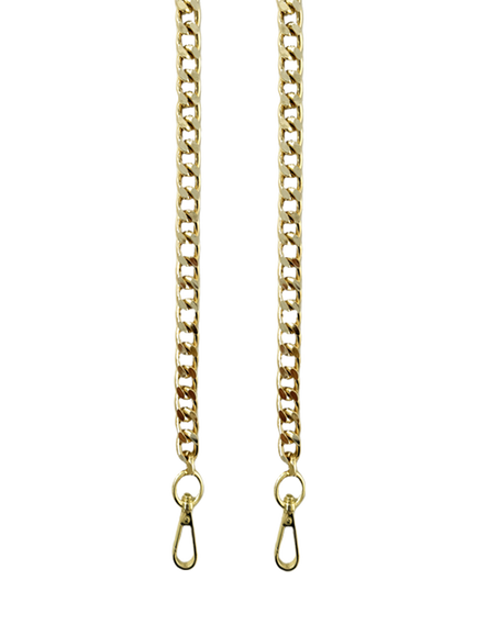 Apatchy London Slim Flat Shoulder Chain Strap, Gold, Gold