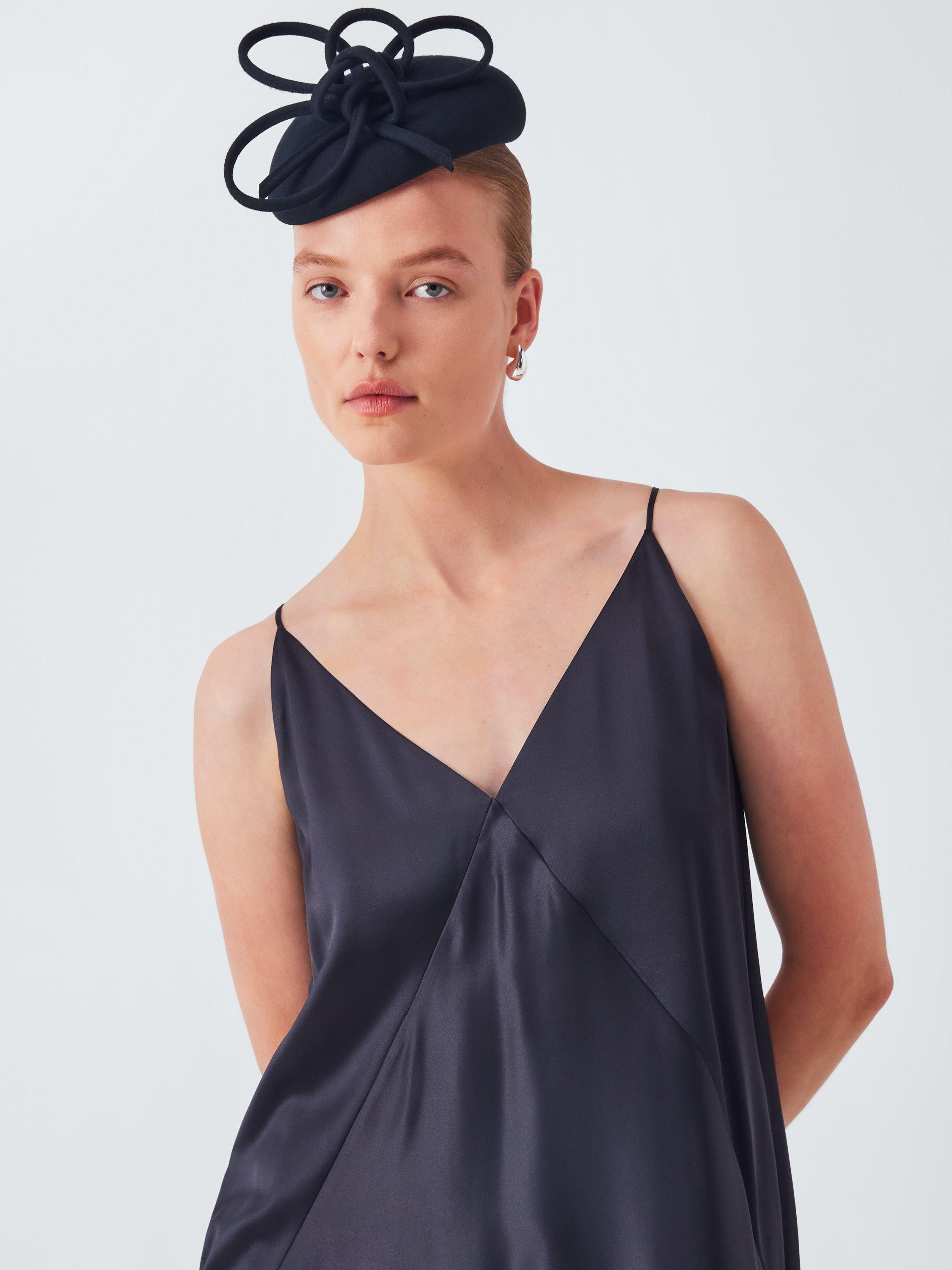 Product image 4 of 4, which shows Whiteley Kensley Wool Felt Pillbox Fascinator, Black