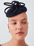 Whiteley Kensley Wool Felt Pillbox Fascinator, Black