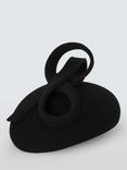 Whiteley Kirsten Wool Felt Pillbox Fascinator, Black