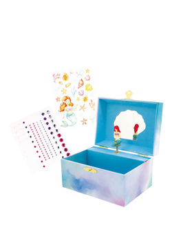 John Lewis Decorate Your Own Mermaid Musical Jewellery Box - view 2, Multi