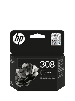HP 308 Black Original Ink Cartridge, Black