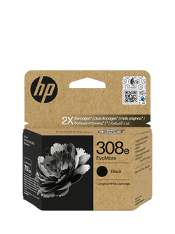HP 308e EvoMore Black Original Ink Cartridge, Black