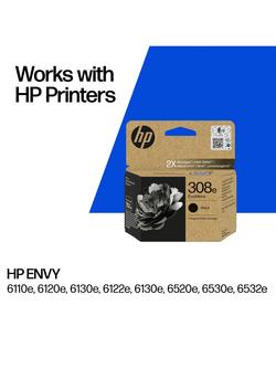 HP 308e EvoMore Black Original Ink Cartridge - view 2, Black
