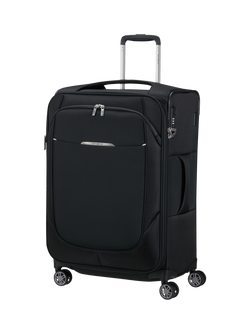 Samsonite Re-Lite Spinner 4-Wheel 67cm Expandable Suitcase, Black, Black