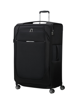 Samsonite Re-Lite Spinner 4-Wheel 83cm Expandable Suitcase, Black, Black
