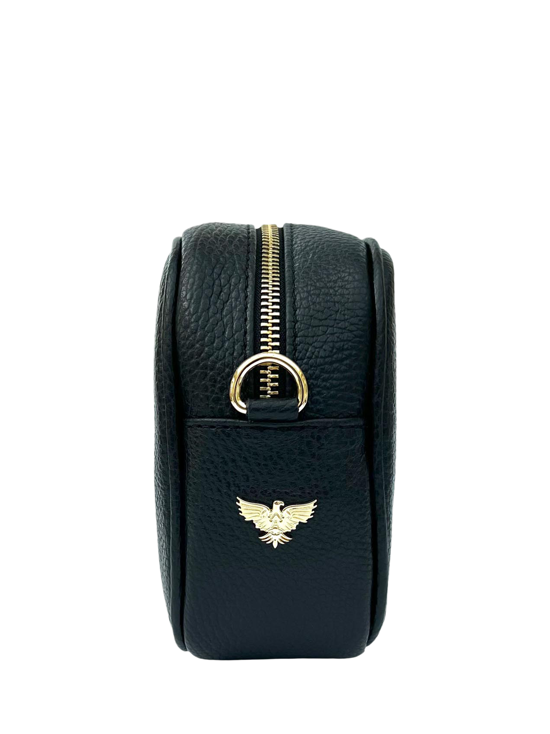 Product image 3 of 5, which shows Apatchy London Leather Crossbody Camera Bag, Black