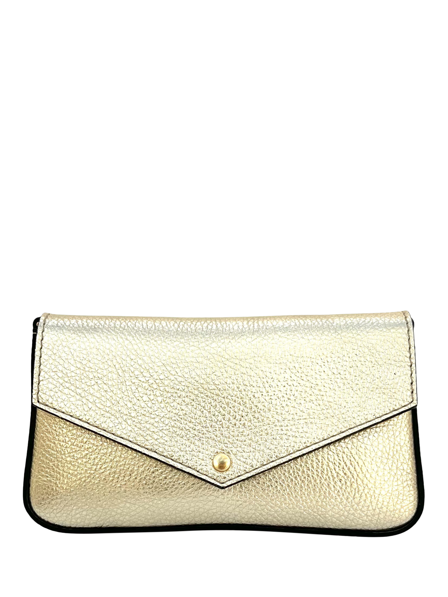 Product image 3 of 6, which shows Apatchy London Munro Leather Shoulder Bag, Gold
