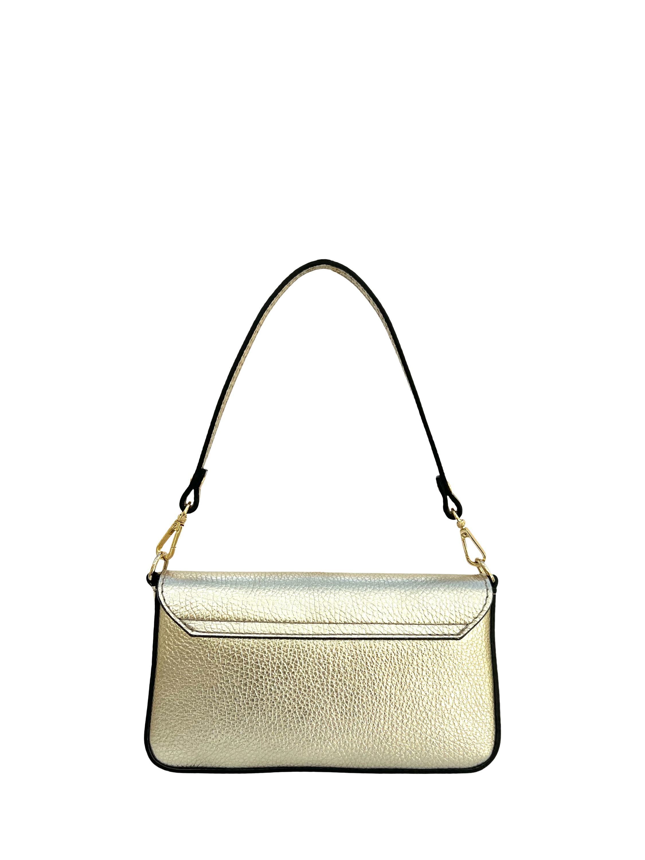 Product image 4 of 6, which shows Apatchy London Munro Leather Shoulder Bag, Gold