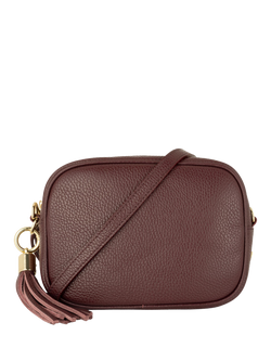 Apatchy London Leather Crossbody Camera Bag, Port