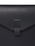 Sandqvist Gustav 13" Laptop Leather Case, Black