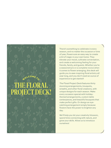 Chronicle Books The Floral Project Deck - view 2, Multi