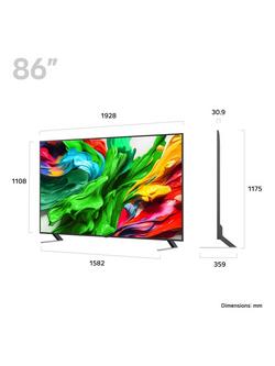 LG 86QNED85A6C (2025) QNED Mini LED HDR 4K Ultra HD Smart AI TV, 86 inch, Charcoal Black - view 2, Charcoal Black