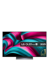 LG OLED55C54LA (2025) OLED HDR 4K Ultra HD Smart TV, 55 inch with Dolby Atmos, Dark Titan Silver