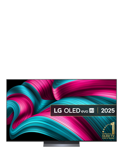 LG OLED65C54LA (2025) OLED evo HDR 4K Ultra HD Smart AI TV, 65 inch with Dolby Atmos, Dark Titan Silver, Dark Titan Silver