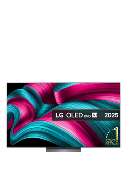 LG OLED77C54LA (2025) OLED evo HDR 4K Ultra HD Smart AI TV, 77 inch with Dolby Atmos, Dark Titan Silver, Dark Titan Silver