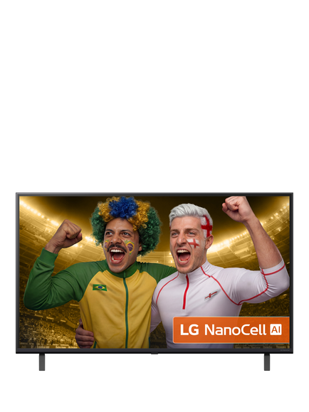LG 43NANO80A6B (2025) LED HDR NanoCell 4K Ultra HD Smart AI TV, 43 inch, Ashed Blue, Ashed Blue