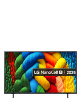 LG 50NANO80A6B (2025) LED HDR NanoCell 4K Ultra HD Smart TV, 50 inch, Ashed Blue