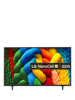 LG 50NANO80A6B (2025) LED HDR NanoCell 4K Ultra HD Smart AI TV, 50 inch, Ashed Blue, Ashed Blue