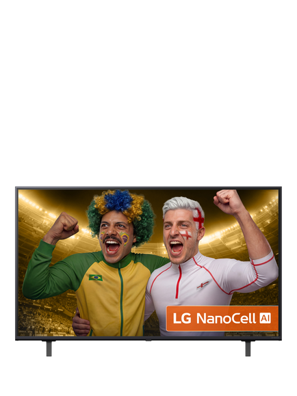 LG 50NANO80A6B (2025) LED HDR NanoCell 4K Ultra HD Smart AI TV, 50 inch, Ashed Blue, Ashed Blue