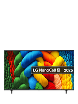 LG 65NANO80A6B (2025) LED HDR NanoCell 4K Ultra HD Smart TV, 65 inch, Ashed Blue