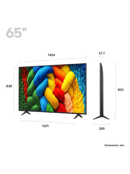 LG 65NANO80A6B (2025) LED HDR NanoCell 4K Ultra HD Smart AI TV, 65 inch, Ashed Blue - view 2, Ashed Blue