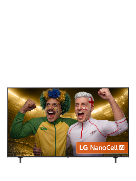 LG 75NANO80A6B (2025) LED HDR NanoCell 4K Ultra HD Smart AI TV, 75 inch, Ashed Blue, Ashed Blue