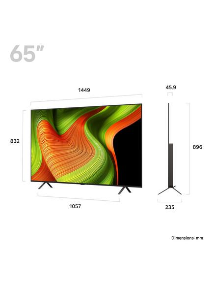 LG OLED65B56LA (2025) OLED HDR 4K Ultra HD Smart AI TV, 65 inch with Dolby Atmos, Umber Brown - view 2, Umber Brown
