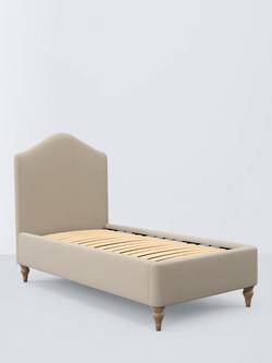 John Lewis Alice Upholstered Bed Frame, Single, Brushed Tweed Beige