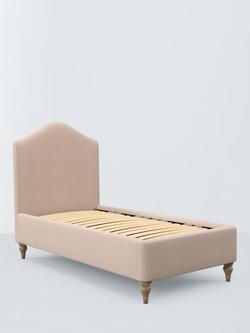 John Lewis Alice Upholstered Bed Frame, Single, Cotton Effect Pink