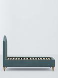 John Lewis Alice Upholstered Bed Frame, Single, Deep Velvet Petrol