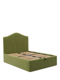 John Lewis Alice Ottoman Storage Upholstered Bed Frame, Double, Deep Velvet Olive