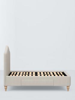 John Lewis Alice 2 Drawer Upholstered Bed Frame, King Size - view 2, Cotton Effect Beige