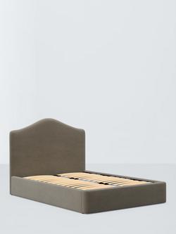 John Lewis Alice Drawer End Upholstered Bed Frame, Super King Size, Matte Velvet Mink