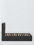 John Lewis Ingrid Ottoman Storage Upholstered Bed Frame, King Size, Brushed Tweed Charcoal