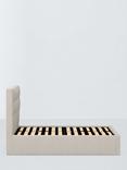 John Lewis Ingrid Ottoman Storage Upholstered Bed Frame, Super King Size, Cotton Effect Beige