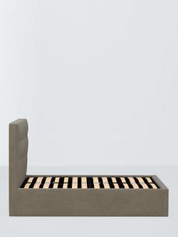 John Lewis Ingrid Ottoman Storage Upholstered Bed Frame, King Size - view 2, Matte Velvet Mink