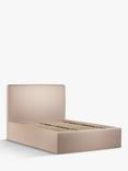 John Lewis Emily Ottoman Storage Upholstered Bed Frame, Double, Cotton Effect Pink