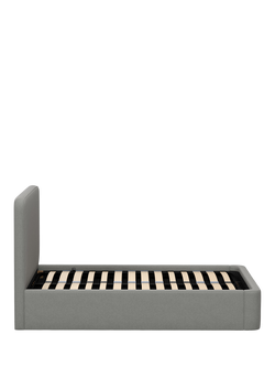 John Lewis Marilyn Ottoman Storage Upholstered Bed Frame, Super King Size - view 2, Soft Twill Smoke