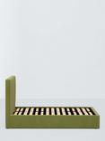 John Lewis Emily Drawer End Upholstered Bed Frame, Double, Deep Velvet Olive