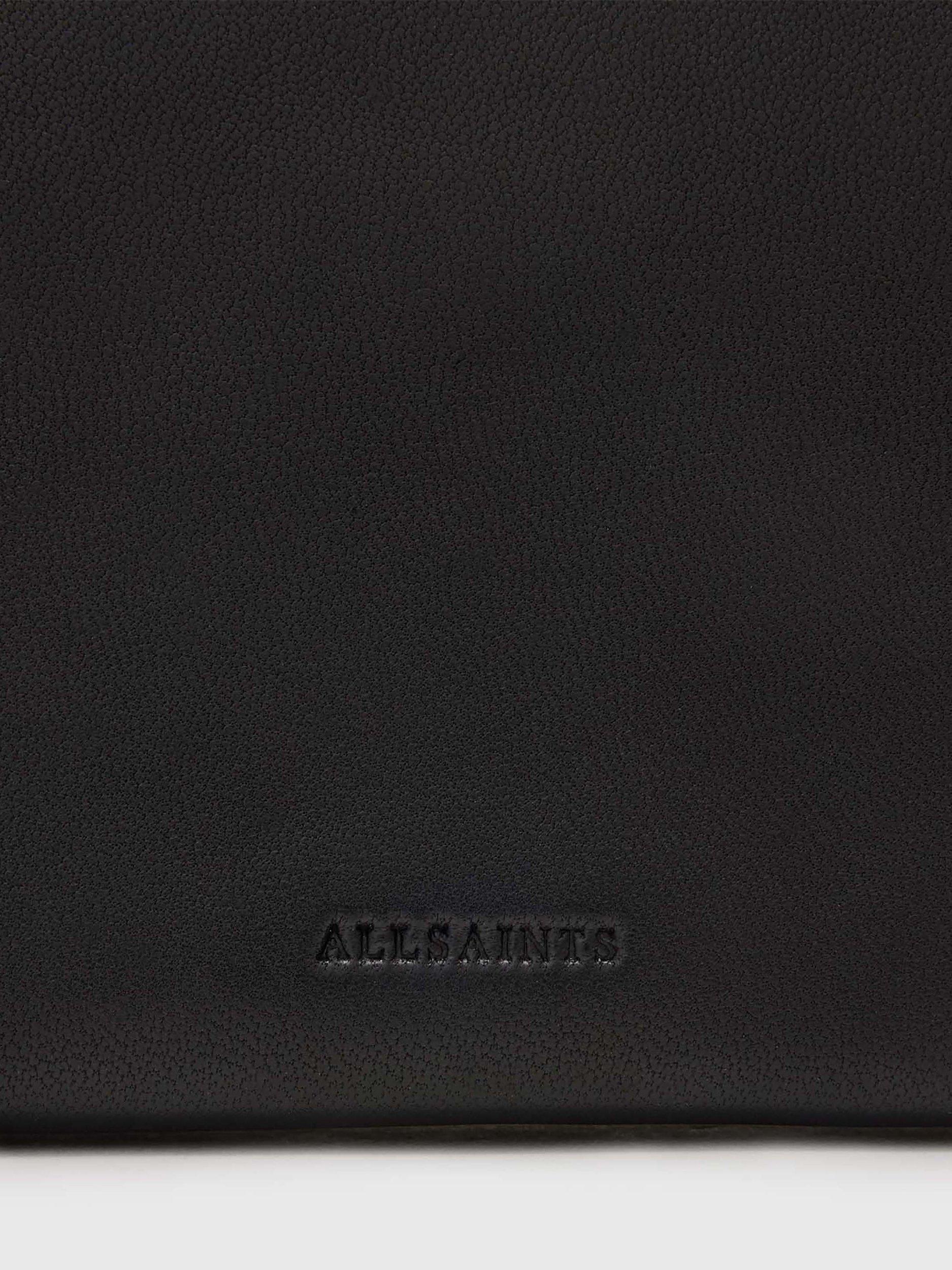 Product image 4 of 5, which shows AllSaints Harluna Leather Wallet, Black