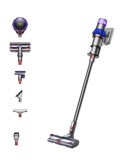 Dyson V15 Detect Extra Cordless Vacuum Cleaner, Nickel/Blue, Nickel/Blue