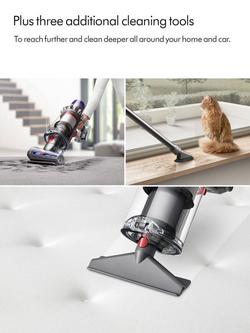 Dyson V15 Detect Extra Cordless Vacuum Cleaner, Nickel/Blue - view 2, Nickel/Blue