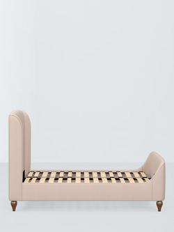 John Lewis Cocoon Upholstered Bed Frame, Super King Size - view 2, Cotton Effect Pink