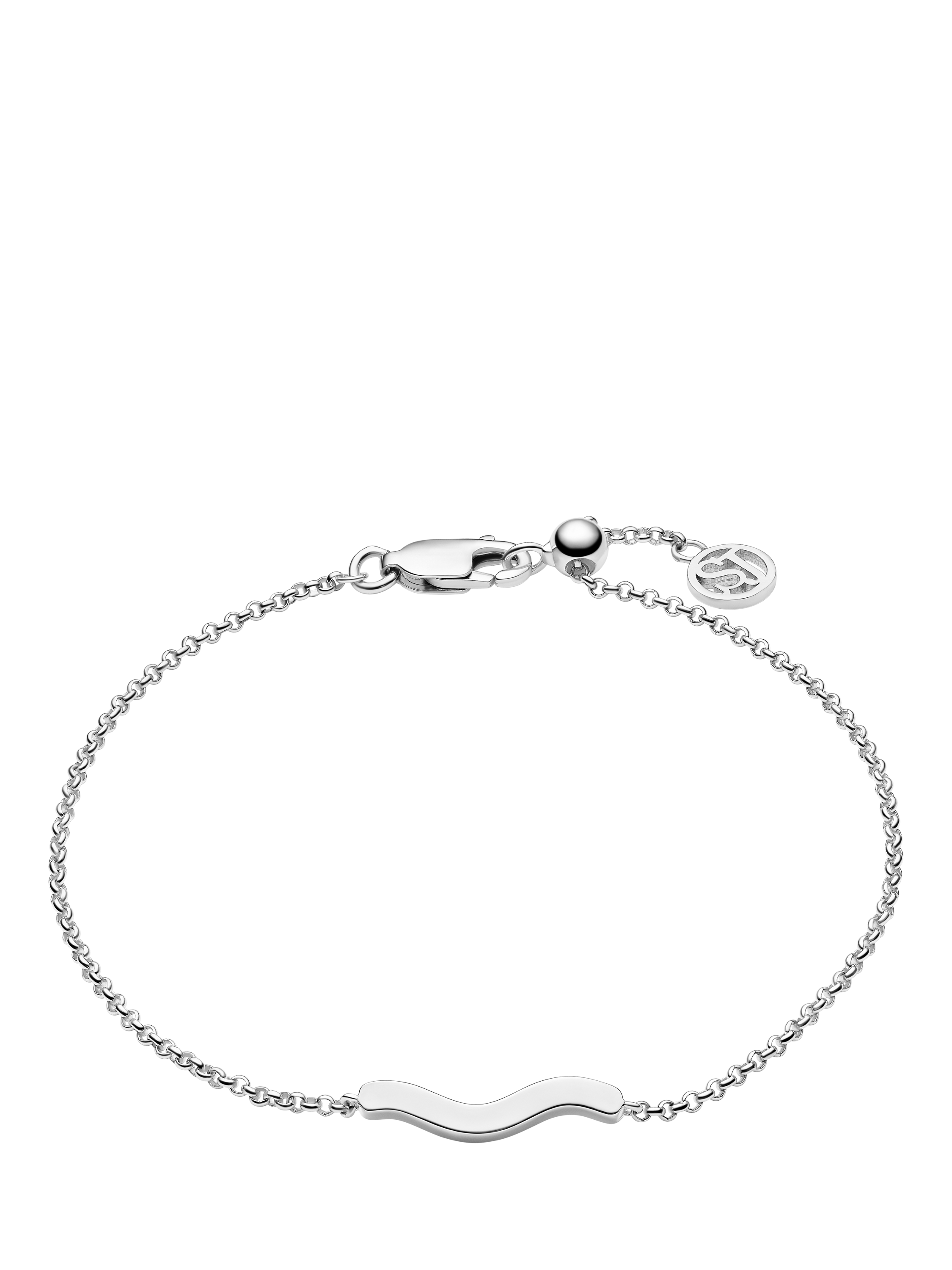 Product image 1 of 1, which shows Sif Jakobs Jewellery Ellera Waves Pianura Bracelet, Silver